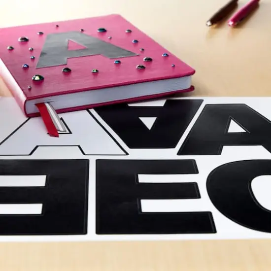 4" Block Alphabet Stickers by Recollections&trade; Black {3}