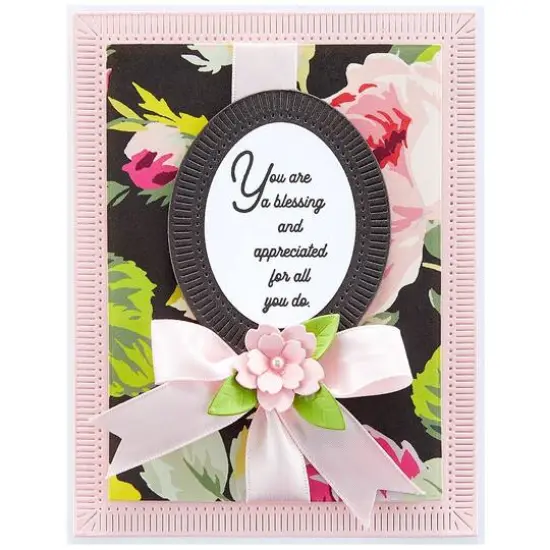 Spellbinders&reg; Becca Feeken Fluted Classics Rectangles Etched Dies {3}