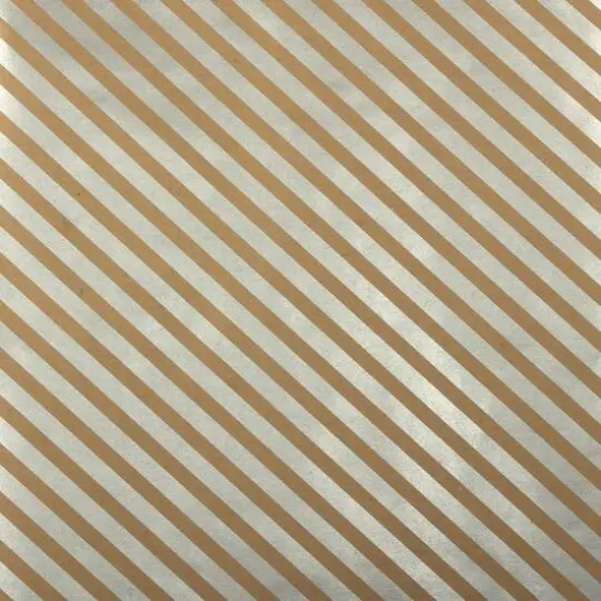 JAM Paper Striped Gift Wrap Brown Kraft and Silver {1}