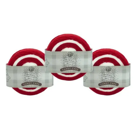 3 Pack Lion Brand&reg; North Pole Yarn Co. Candy Cake Yarn Green/White {2}