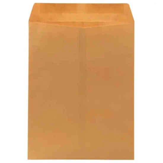 JAM Paper 10" x 13" Brown Kraft Recycled Manila Open End Envelopes, 100ct. {3}