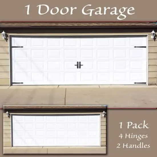 Household Essentials Black Carriage House Garage Door Magnet Set {4}