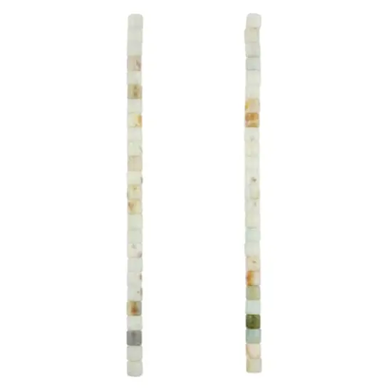 Natural Speckled Matte Amazonite Tube Beads, 5mm by Bead Landing&trade; {3}