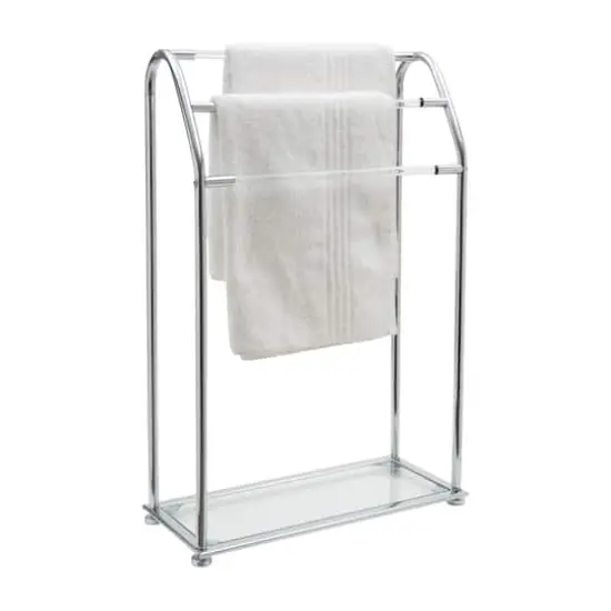 Organize It All Freestanding Acrylic Towel Rack {3}