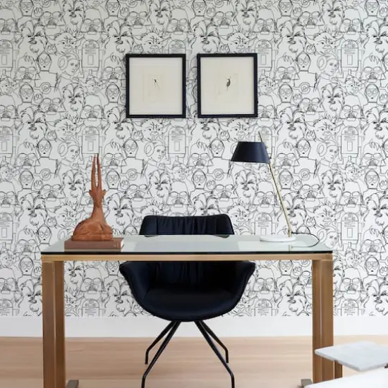 RoomMates Black Star Wars™ Saga Line Sketches Peel and Stick Wallpaper {6}