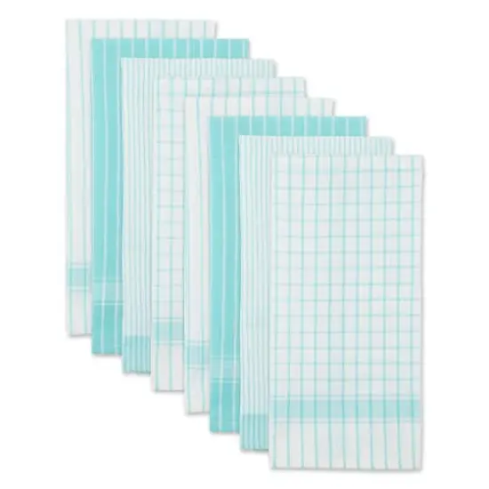 DII&reg; Basic Dishtowels Set, 8ct. Aqua {1}