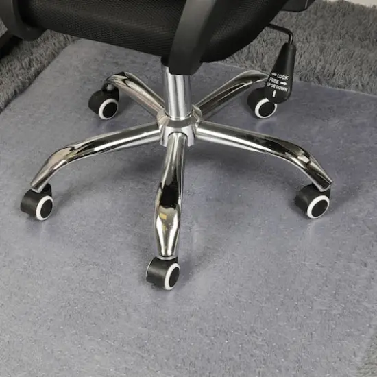 Mind Reader 47.5" Clear Rolling Chair Carpet Protection Mat {3}