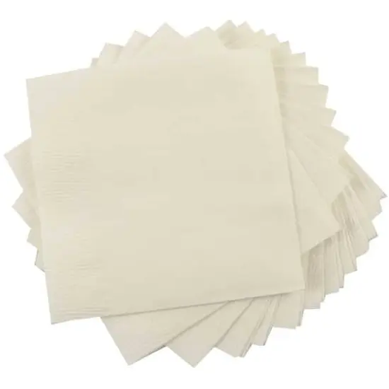 JAM Paper Medium Lunch Napkins, 100ct. Ivory {1}