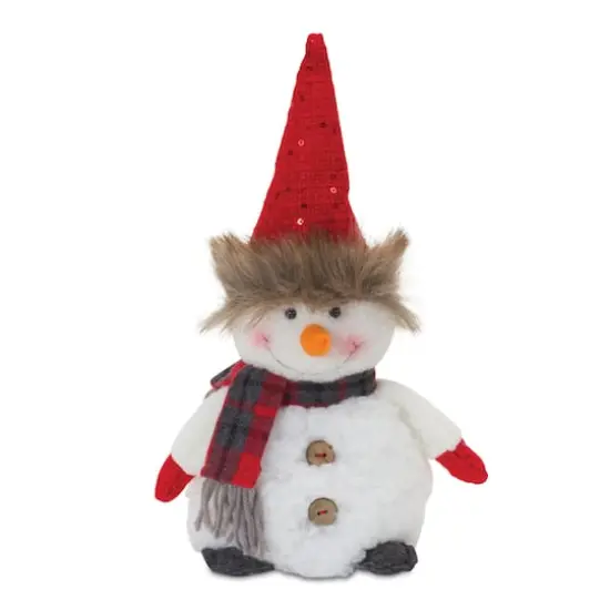 Plush Snowman with Hat & Scarf Set, 10.5" & 8" {4}