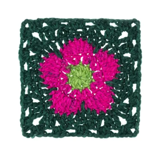 Red Heart&reg; All in One&trade; Flower Power&trade; Yarn Hyacinth Bucket {3}
