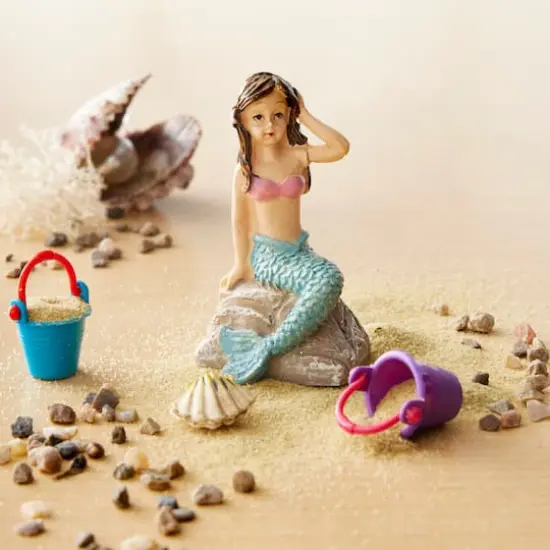Miniature Mermaid on a Rock by Make Market&reg; {1}
