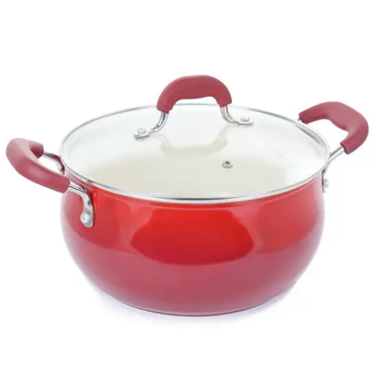 Oster Corbett 5.4qt. Nonstick Aluminum Dutch Oven Red {2}