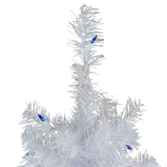 3ft. Pre-Lit White Pine Artificial Christmas Tree, Blue Lights {4}