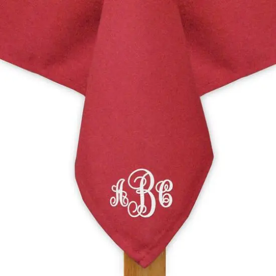 DII&reg; Red Polyester Tablecloth 52x70 {4}