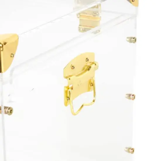 Clear & Gold Acrylic Trunk Set {5}