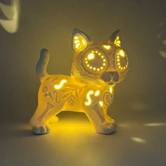 6.75" DIY LED Cat Ceramic D&eacute;cor by Ashland&reg; {3}