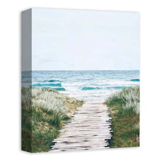 Beach Boardwalk 11" x 14" Canvas Wall Art {3}