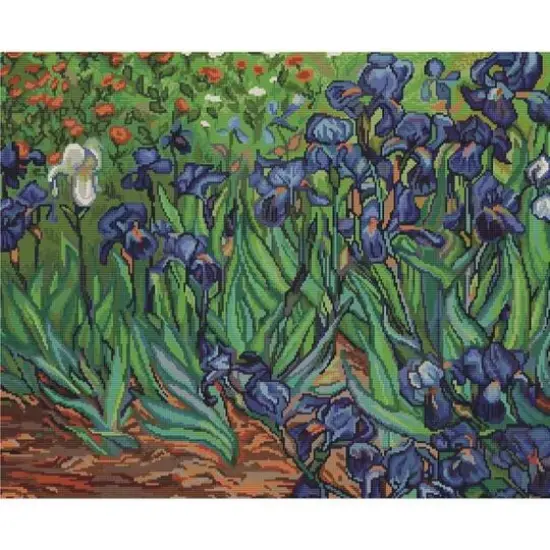 Luca-s Irises, Reproduction Of Van Gogh Counted Cross Stitch Kit {1}