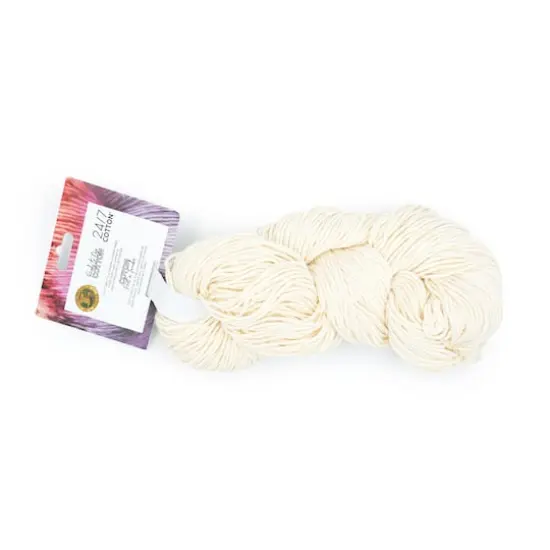 Lion Brand&reg; Yarn Natural 24/7 Cotton&reg; Ready-to-Dye Hank {1}