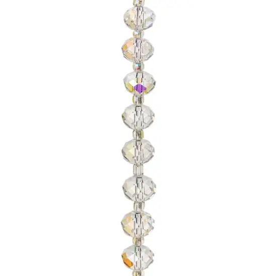 Crystal Faceted Glass Rondelle Beads, 12mm by Bead Landing&trade; {1}