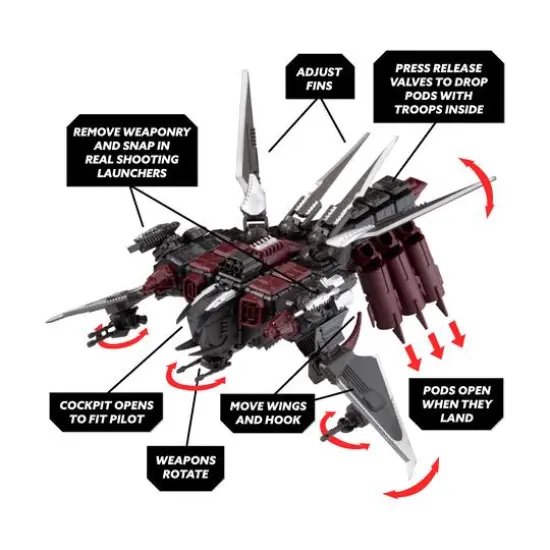 Snap Ships - Build to Battle: Scorpion K.L.A.W.Troop Dropper {10}
