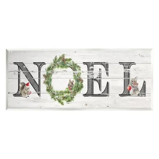 Stupell Industries Woodland Animal Noel Sign Wall Plaque Art {1}