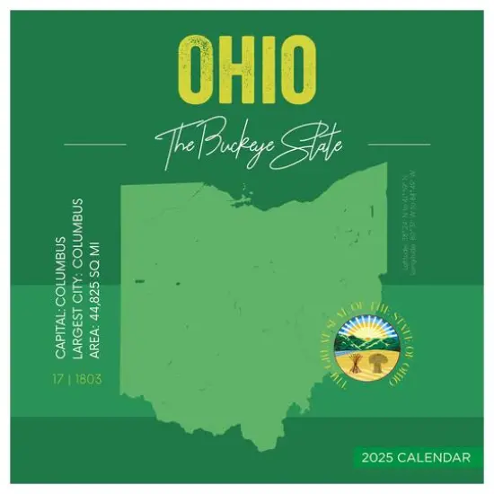 TF Publishing 2025 Home: Ohio Wall Calendar {1}