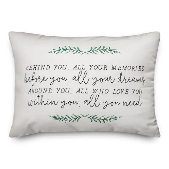 20" x 14" Memories Dreams Love Indoor/Outdoor Pillow {4}
