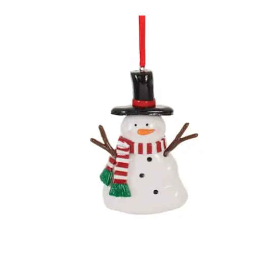 Clay Dough Snowman Ornament Set {5}