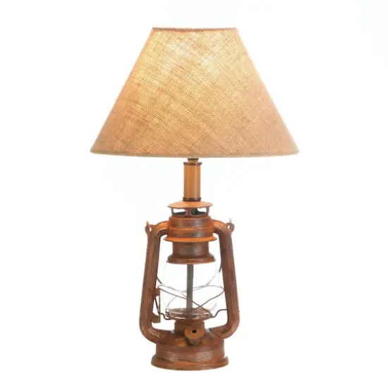 19'' Vintage Camping Lantern Table Lamp {1}