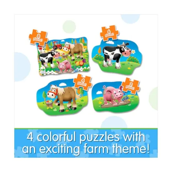My First Puzzles - 4 In A Box - Farm: 20 Pcs {5}