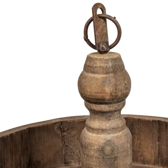 Hello Honey&reg; 27.5" Decorative Wood & Tin 3 Tier Tray {6}