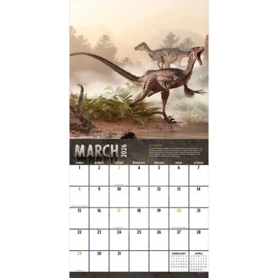 2026 Dinosaurs Wall Calendar {3}