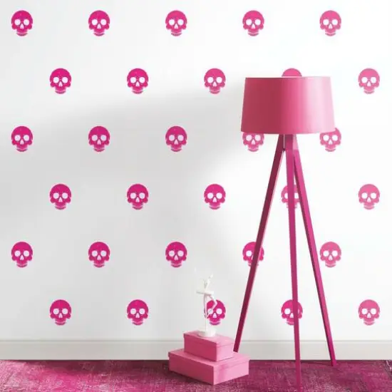 RoomMates Disney® Cruella Glamour Skulls Peel & Stick Wallpaper Pink {6}