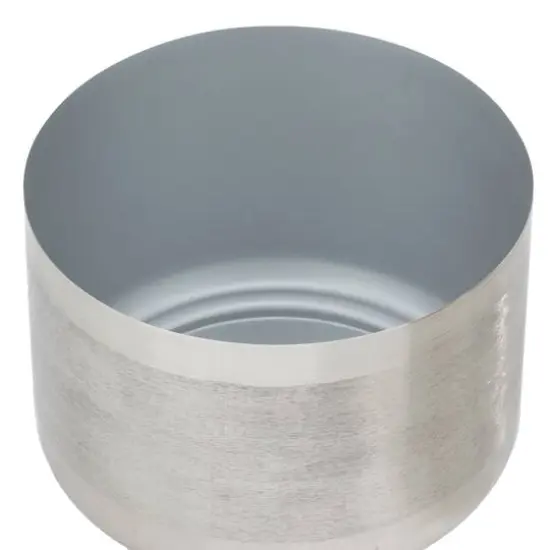 CosmoLiving by Cosmopolitan Iron Modern Planter Set Silver {5}