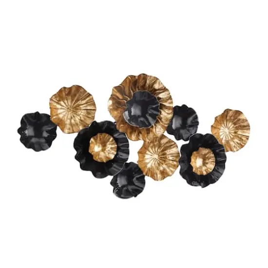 Gold Metal Contemporary Wall Decor, 24" x 46" x 4" {3}