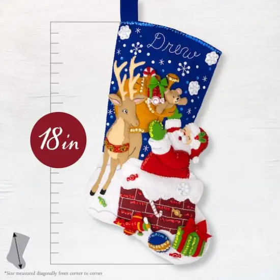 Bucilla&reg; Santa's Toy Delivery Felt Stocking Kit {6}