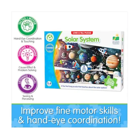 Long & Tall Puzzle - Solar System: 50+ Pcs {8}