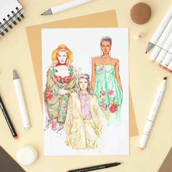 Ohuhu&reg; Oahu 6 Color Portrait Alcohol Marker Set {5}