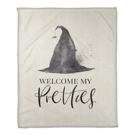 Welcome My Pretties Fleece Throw Blanket {1}