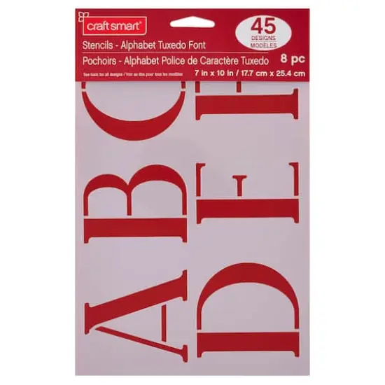 3" Tuxedo Alphabet Font Stencils by Craft Smart&reg; {3}