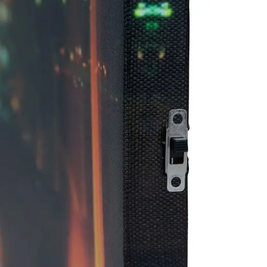 LED Famous Eiffel Tower at Night Canvas Wall Art {4}