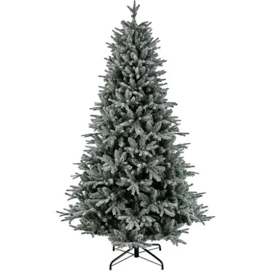 7.5ft. Unlit Frosted Holliston Artificial Christmas Tree {1}