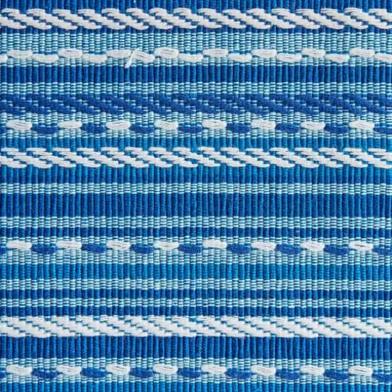 DII&reg; Blue Tonal Stripe With Fringe Placemats, 6ct. {6}