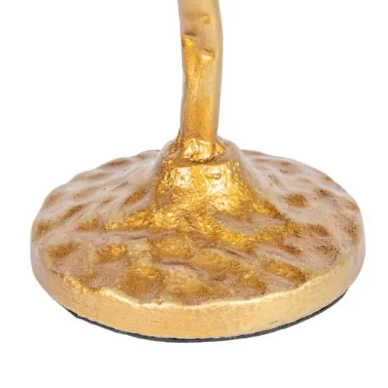 Hello Honey&reg; Gold 10.5" Single Taper Metal Candelabra {7}