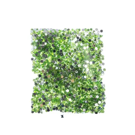 John Bead Acrylic Round Flat Back Rhinestones, 4mm Peridot {4}