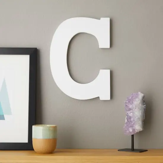 9" White MDF Whimsy Letter by Make Market&reg; C {3}