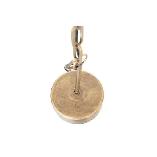 Hello Honey&reg; 27" Metal Chandelier With White Wooden Beads {3}