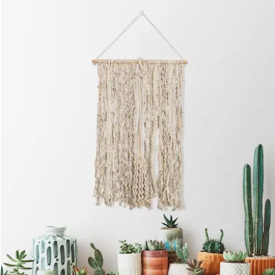 Hello Honey&reg; Natural Cotton Macram&eacute; Wall Hanging {3}