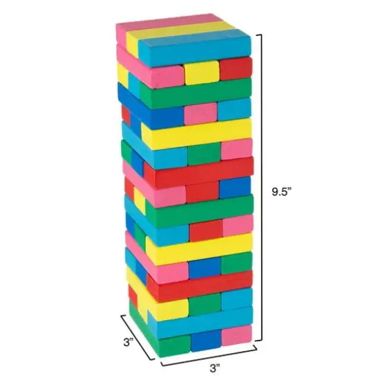 Toy Time Classic Wooden Blocks Stacking Game {6}